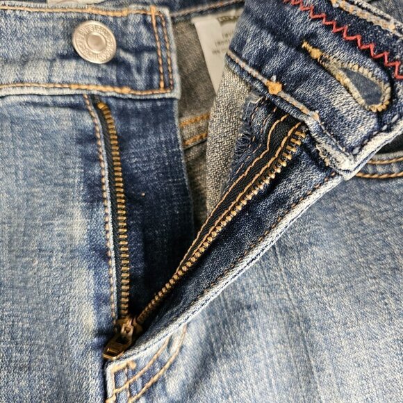 Levi's 515 Denim High Waist Blue Jean Shorts - Picture 5 of 8